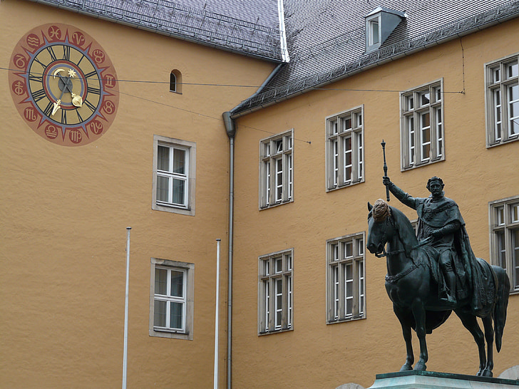statue équestre, Ludwig i, roi, roi de Bavière, Bavière, Regensburg, Figure