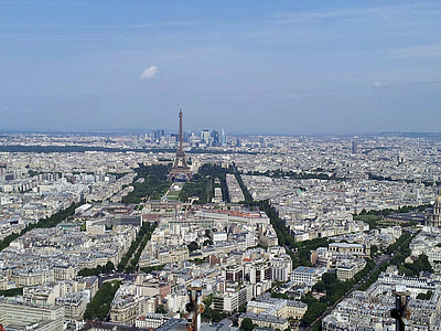 Pariz, Outlook, pogledom na mesto, Tour eiffel, Francija, mejnik, svetovljansko mesto