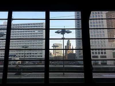 Stasiun Kereta Basel SBB, Berlin, modal, Outlook, Gedächtniskirche, perspektif, bangunan