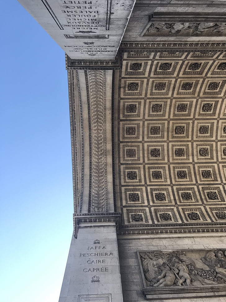 arc de triomphe, Paris, France, architecture