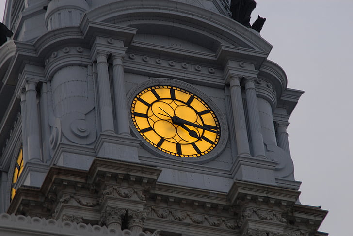 Clock, menara jam, wajah jam, waktu, Kolam, Landmark, Menara