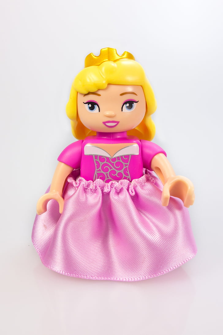 princesse, Peach, Fig, mâles, LEGO, Duplo, jouets, couleur rose