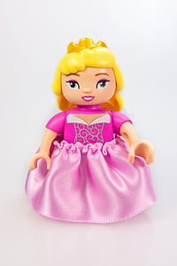 princezna, broskev, obr., muži, LEGO, Duplo, hračky, růžová barva