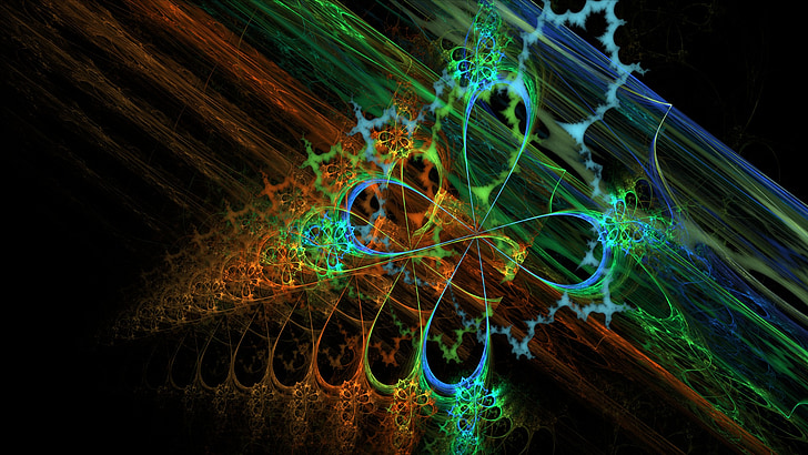 fractal, digital art, computer graphics, abstract