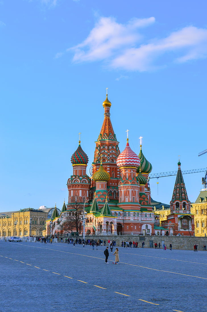 St basil's cathedral, Röda torget, Moskva, Saint basil's cathedral, katedralen i locket presvjatoj jungfru, Dome, Ryssland