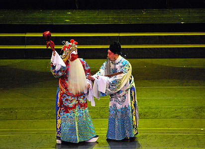 Opera, kínai, játék, szakasz, Peking, Kunqu, Színház