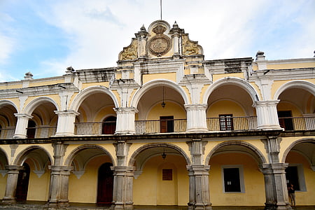 Antigua guatemala, drupas, Gvatemala, relikts, vecā ēka, Laucinieks stila ēka, vecais