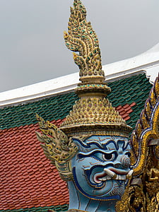 Bangkok, Palace, Royal, Guardian, Socha, božstvo