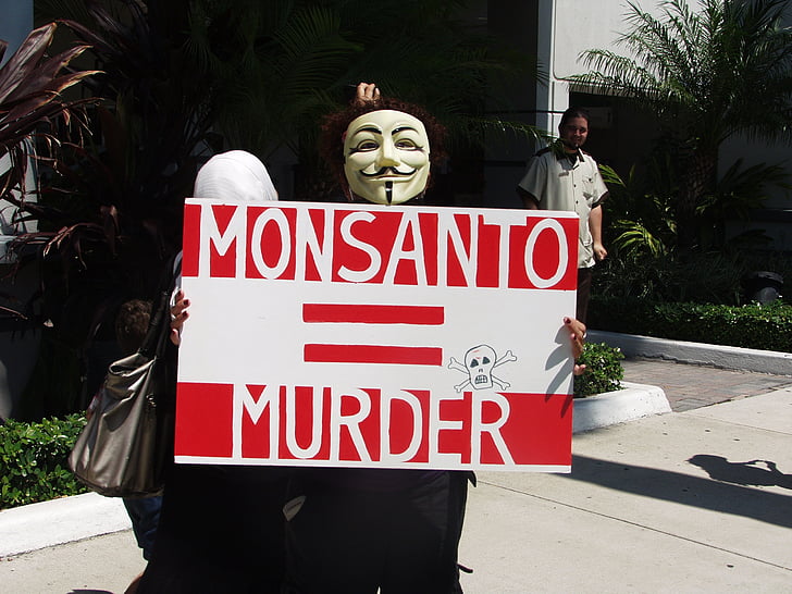 protest, hněv, GMO, anomim, maska