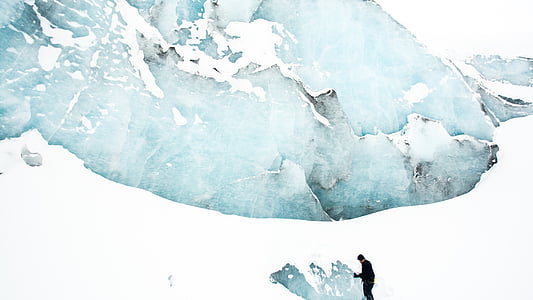 Mann, Eis, Berg, tagsüber, -Nationalpark, Staatsangehörigkeit, kalten Temperaturen