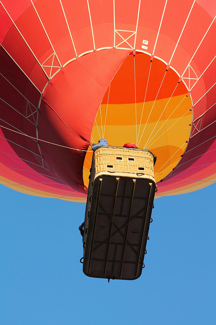 varmluftsballong, Albuquerque balloon fiesta, ballonger, himmelen, fargerike, blå, mønster