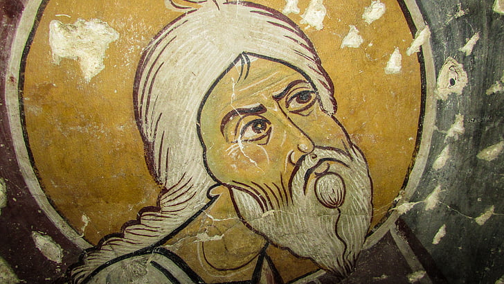 Kypros, kelia, Ayios antonios, kirkko, iconography, Abraham, Ortodoksinen