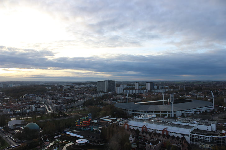 Belgia, antenni, Bryssel, Jalkapallo, Stadium, Panorama