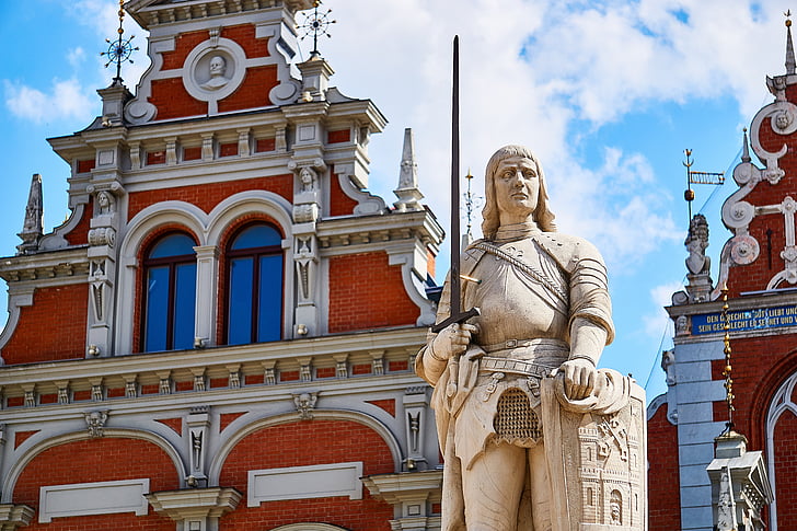 Riga, Lettország, óváros, Riga óvárosától., épület, történelmileg, történelmi óváros