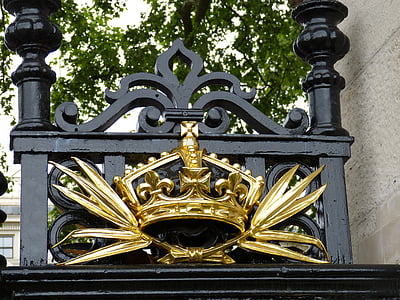 kronan, mål, gyllene, England, Storbritannien, London, Palace