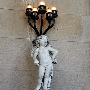 Ángel, querubín, estatua de, religión, escultura, angelical, Cupido