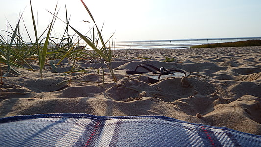 plaža, Cuxhaven, more, dine, priroda, pijesak, vata