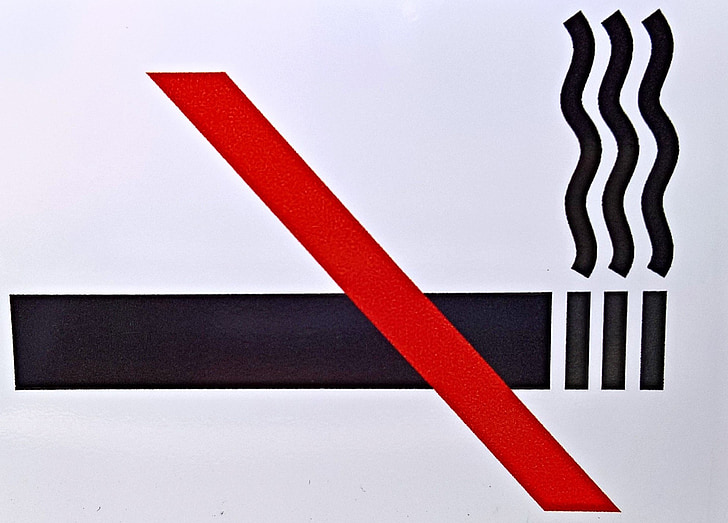Poznámka:, Nefajčiarska, zákaz fajčenia, štít, nálepka, symbol, cigareta