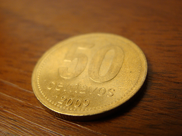 senttiä, valuutta, hinta, kultaa, 50