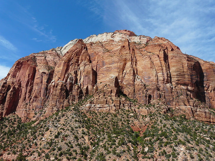 Zion national park, Utah, Amerika Birleşik Devletleri, ABD, dağ, Granit, manzara