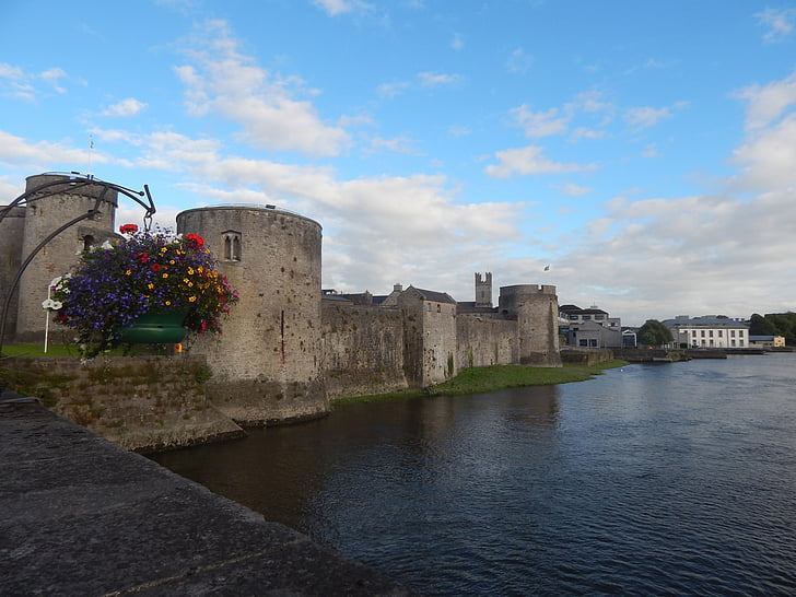 Irlandia, Castle, Sungai, perjalanan, Eropa, langit
