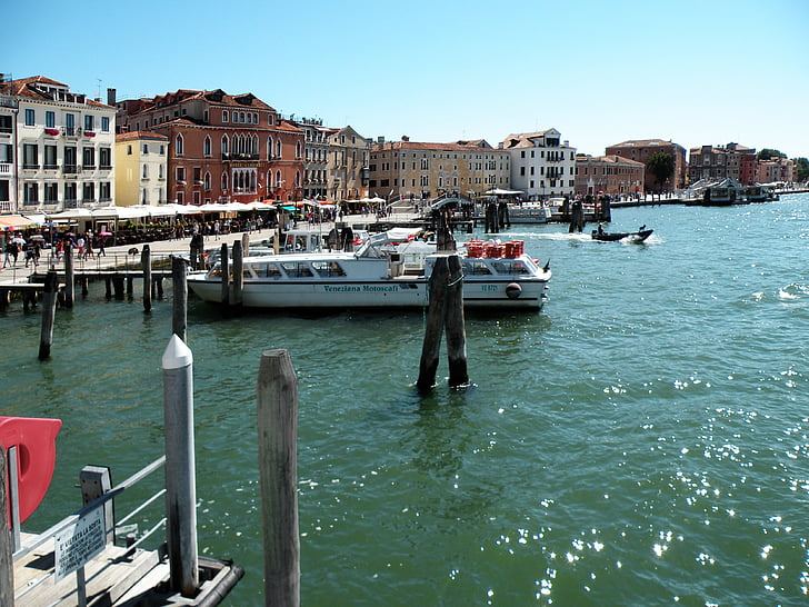 Италия, Венеция, вода, Европа, лодка, архитектура, исторически