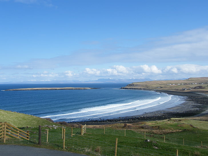 İskoçya, Highland, plaj, sörf, Deniz, kıyı şeridi, doğa