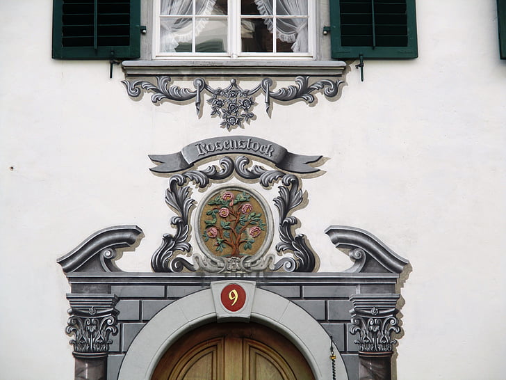 scherbhaeuser, Inskription, federala skydd, Bischofszell, Thurgau, Schweiz