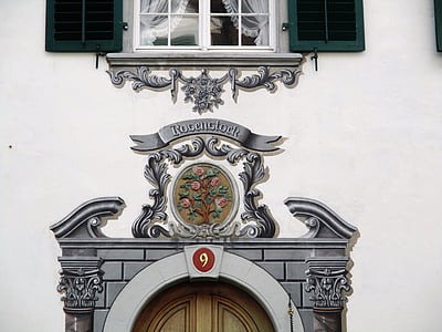 scherbhaeuser, Nápis, federálne ochrana, Bischofszell, Thurgau, Švajčiarsko