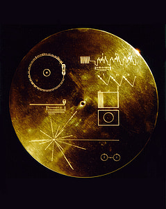 viatge espacial, registre de Voyager daurat, fulls de dades, Voyager 1, Voyager 2, humanitat, univers