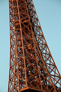 Asansör, Eiffel, Kule, mimari, demir, Turizm, Paris