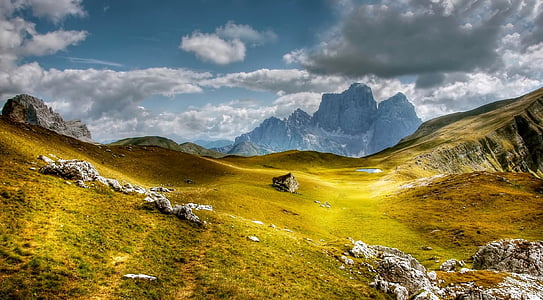 Dolomiten, Berge, Monte pelmo, Italien, Blick, Alpine, Trentino