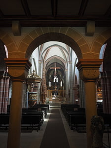 kirkko, Dom, Fritzlar, talo palvonta, Fritzlar katedraali, sisätiloissa, arkkitehtuuri