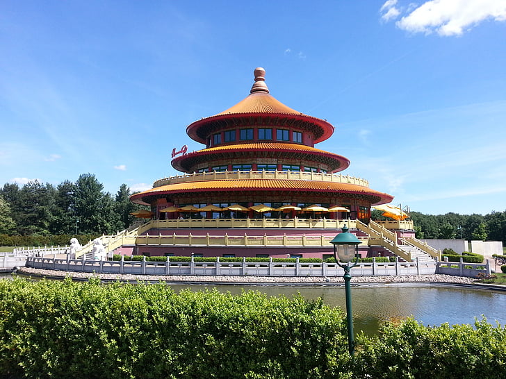 Nebeská pagoda, Čína, Restaurace, Brandenburg, Asie