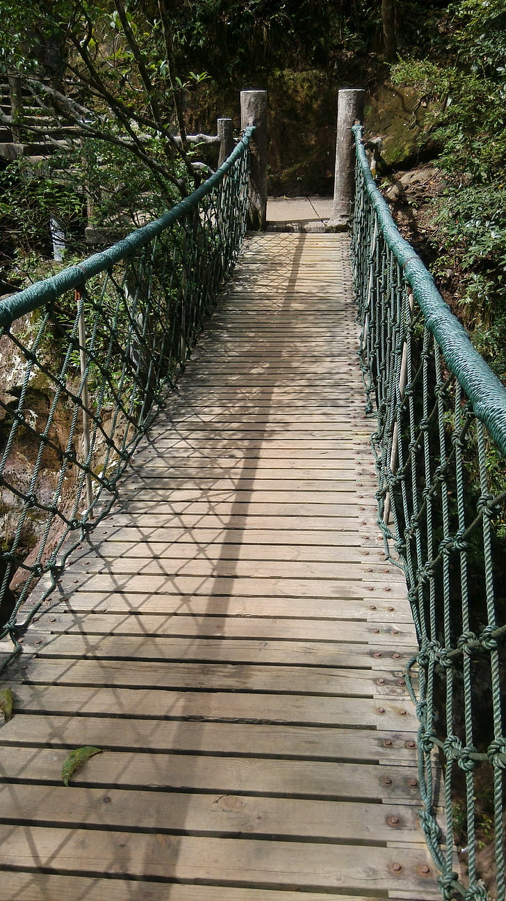 the scenery, bridge, suspension bridge