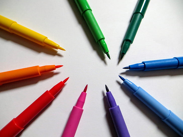 nemezek, színek, Multicolor, rajz, kreativitás, kreatív, tinta