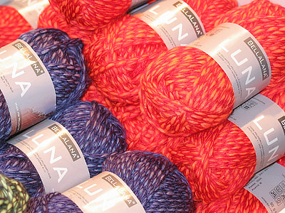 laine, Tricoter, berceau du chat, tricotés, au crochet, moelleux, mous