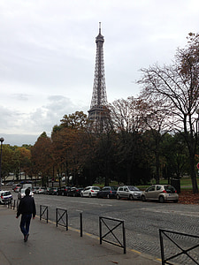 Eiffel, toren, het platform, Landmark, Parijs, Frankrijk, reizen