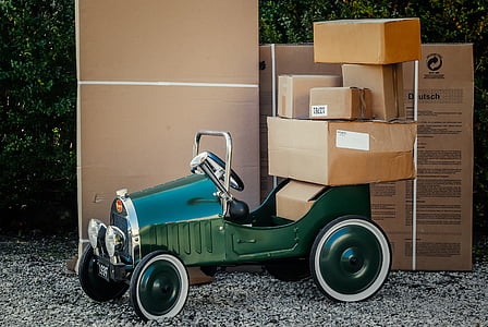 pakete, iepakojuma, piegāde, kastītes, piegāde, Box - konteiners, Transports