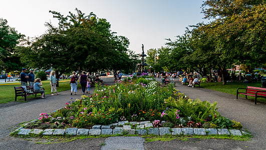 Vermont, st albans, rural, arquitetura, cidade pequena, jardim, ao ar livre
