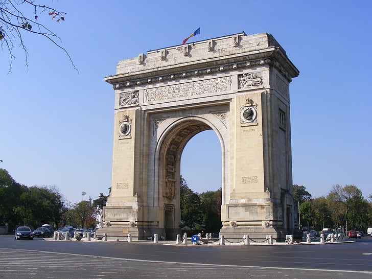Arch, Bukarest, historia, Triumph, Triumfbågen, arkitektur