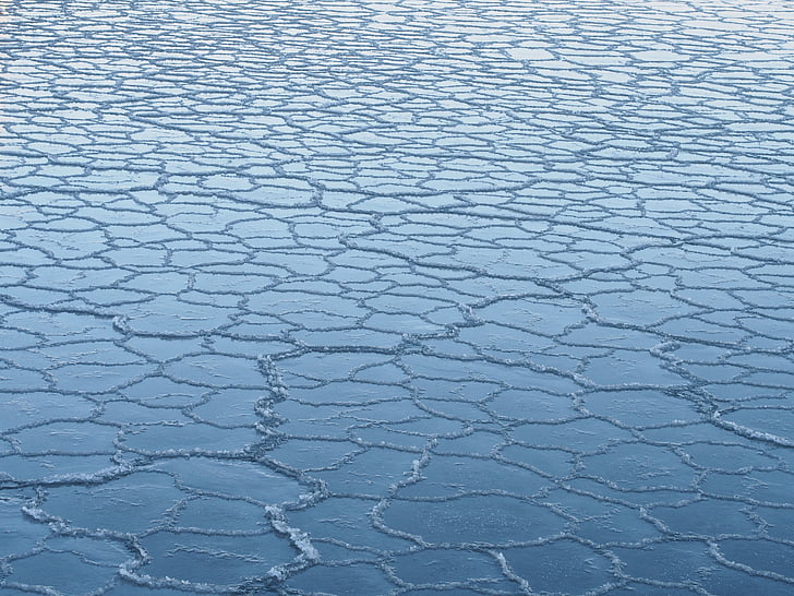 frozen, ice, sea, water
