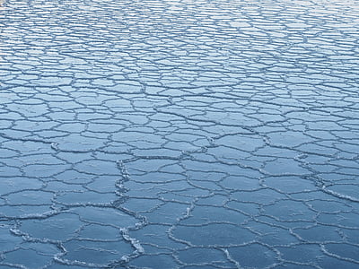замразени, лед, море, вода