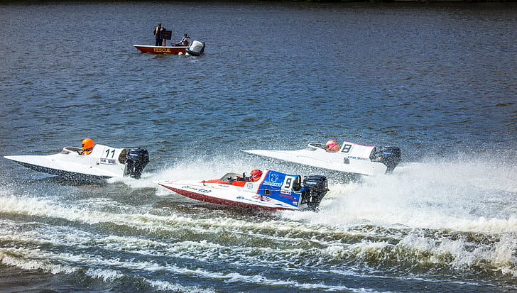 speedbåde, race, speedbåd, Motorbåd, sjov, hastighed, søen