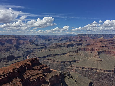pohled, Panorama, geologie, soutěska, Arizona, cestování, krajina