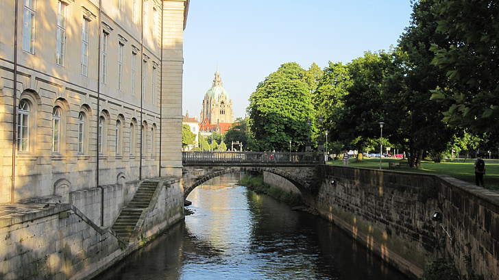 Hanover, trela, bancos de altos, Baixa Saxônia, cidade velha, arquitetura, lugar famoso