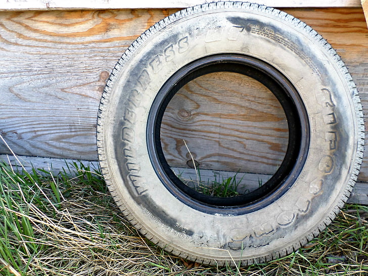 tire, wheel, dusty, abandoned, weathered, automobile, rubber