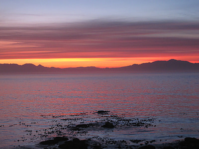 Cape hea lootuse, rannikul, Sunset