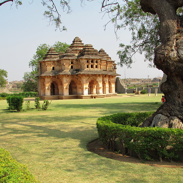 Lotus mahal, Hampi, Ấn Độ, Landmark, văn hóa, tàn tích, cũ