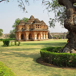 Lotus mahal, Hampi, India, Landmark, kultúra, romok, régi